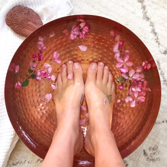 At home spa pedicure