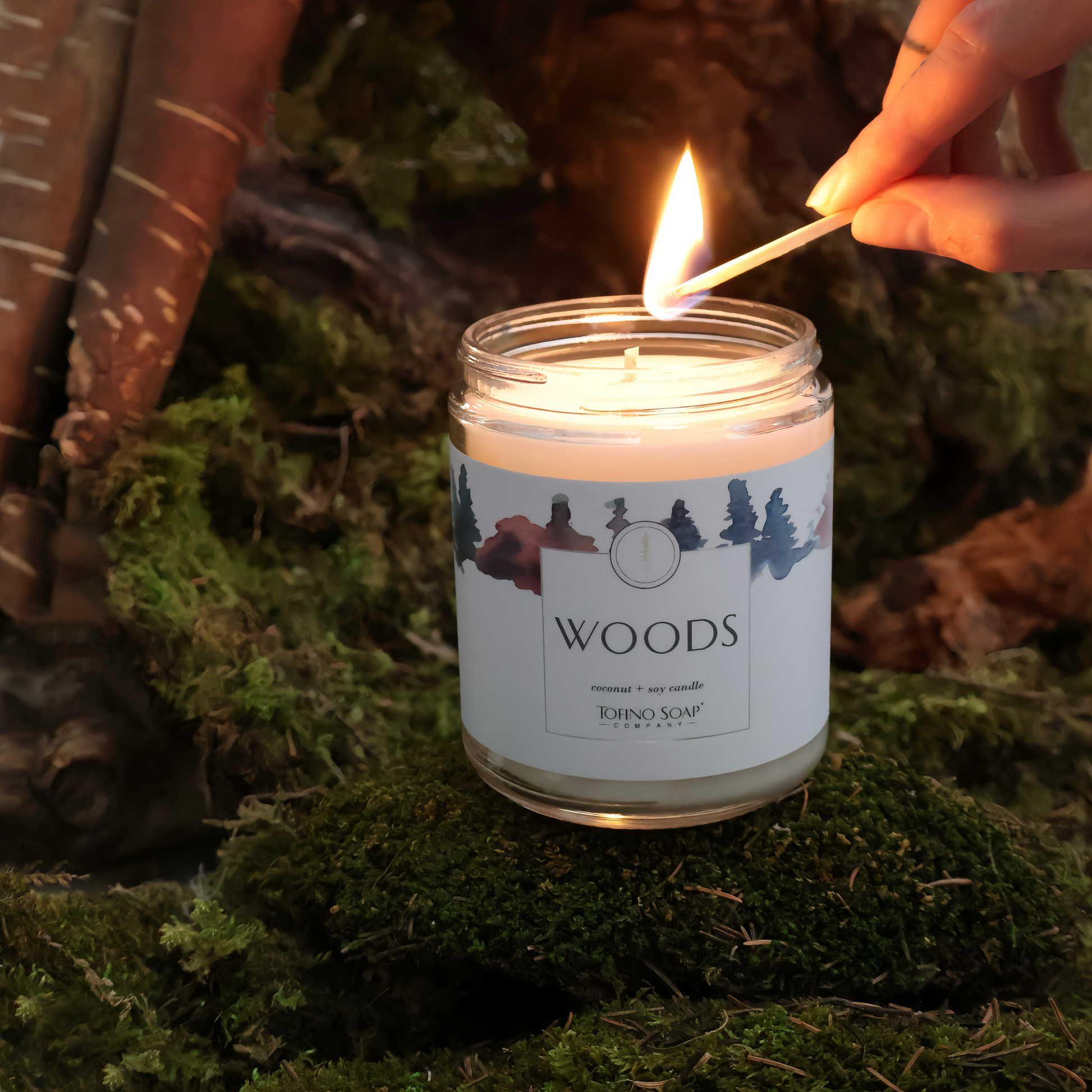 tofino rainforest scented candle