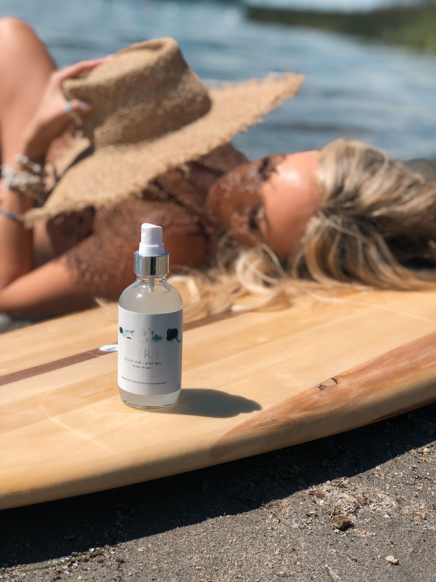 Surf Skincare Collection- natural beach hair spray made with organic Vancouver Island botanicals