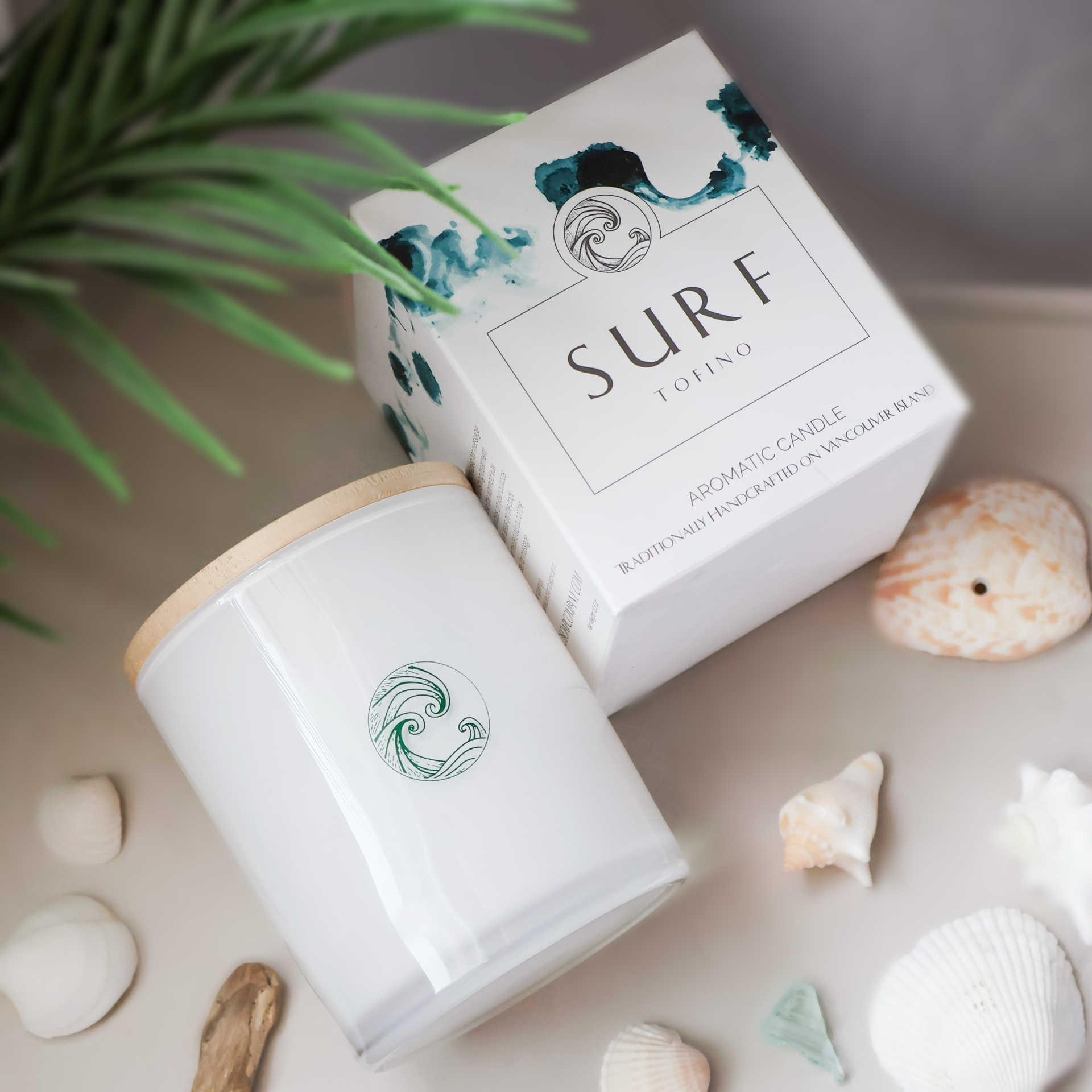 Surf Candle Collection- natural soy wax candle made with organic Vancouver Island botanicals