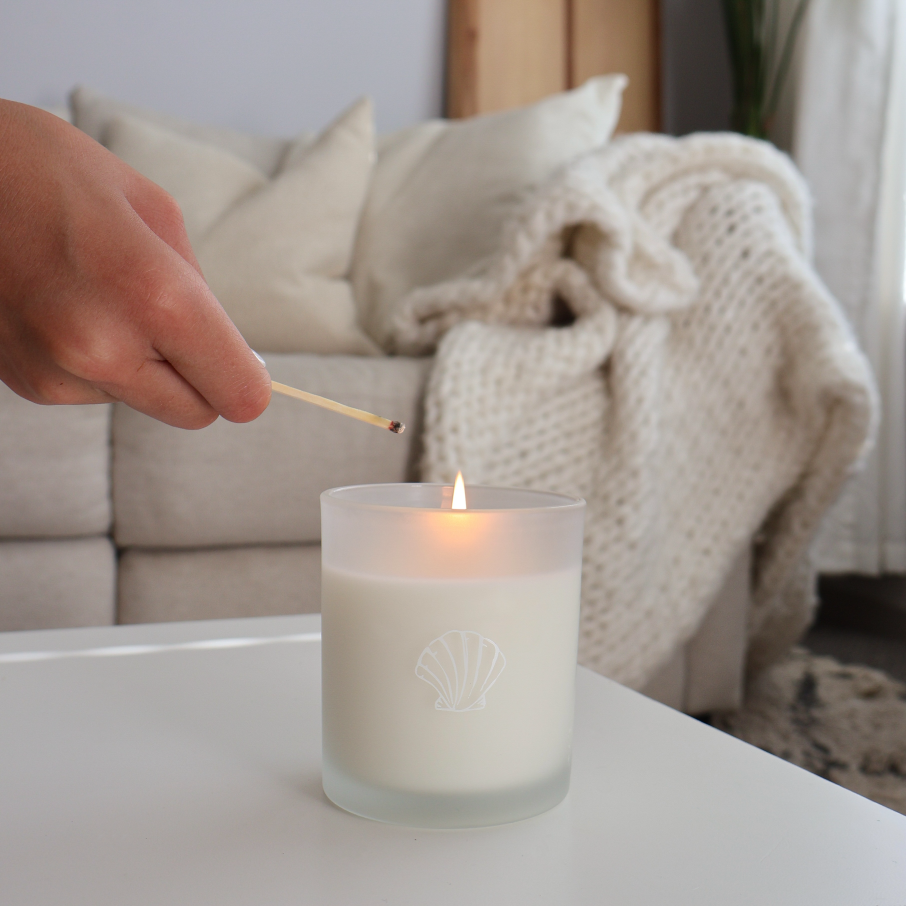 Beach Candle Collection- natural soy wax candle made with organic Vancouver Island botanicals