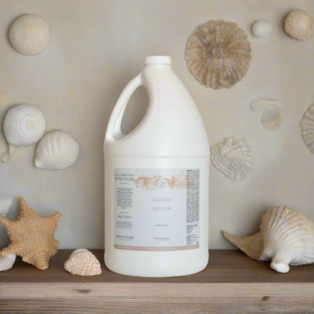 All Natural botanical body lotion, eco friendly, by Tofino Soap Company