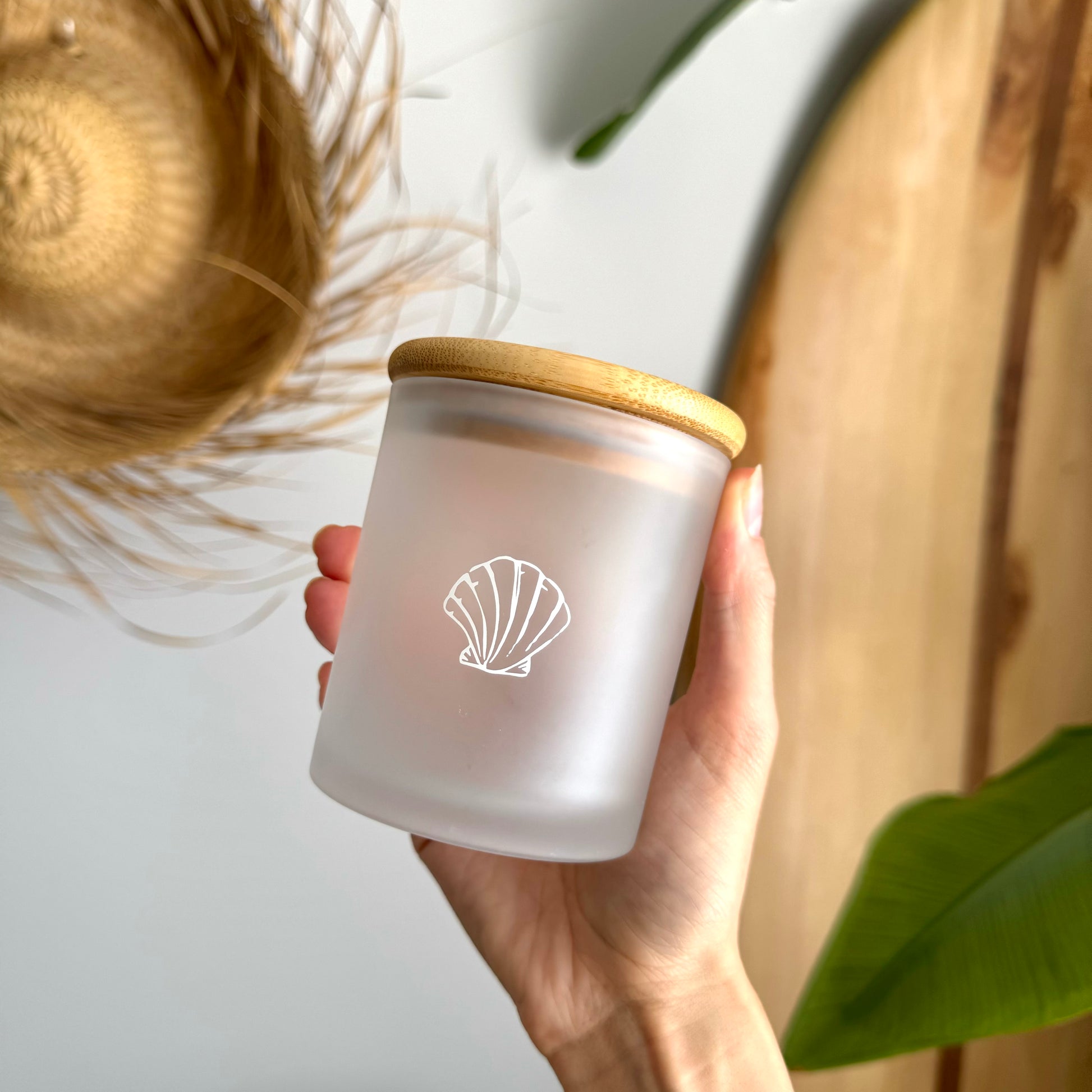 Natural soy wax candle with organic Vancouver Island botanicals by Tofino Soap Company