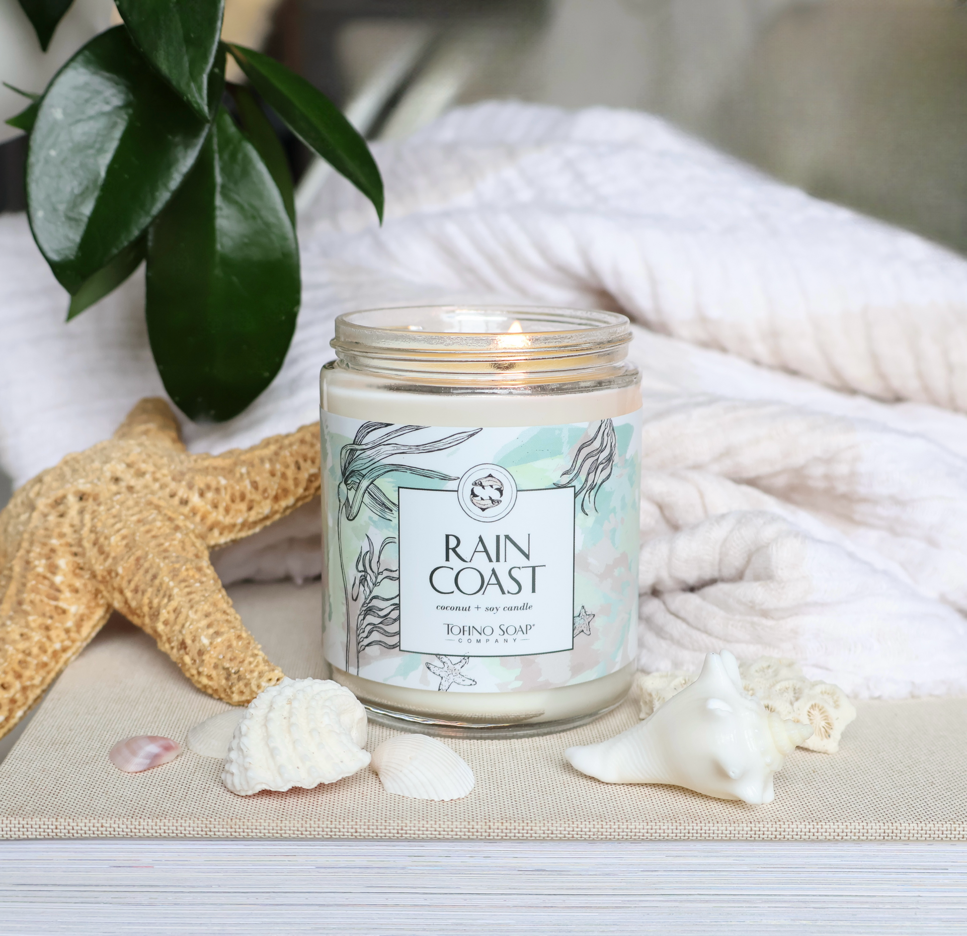 Tofino Coastal Candle Collection- natural candles made with Vancouver Island botanicals
