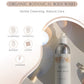 TOFINO SOAP Company Organic Botanical Body Wash bottle shown on a beige and white graphic background with ingredient icons and text listing lavender, clover, chamomile, and calendula.