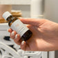 Winds essential oil blend in amber bottle, by Tofino Soap Company